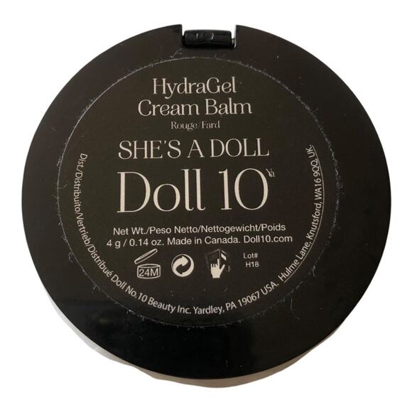 DOLL 10 Blush HydraGel Cream Balm She’s A Doll With Compact Mirror Rose Shade - Picture 5 of 11